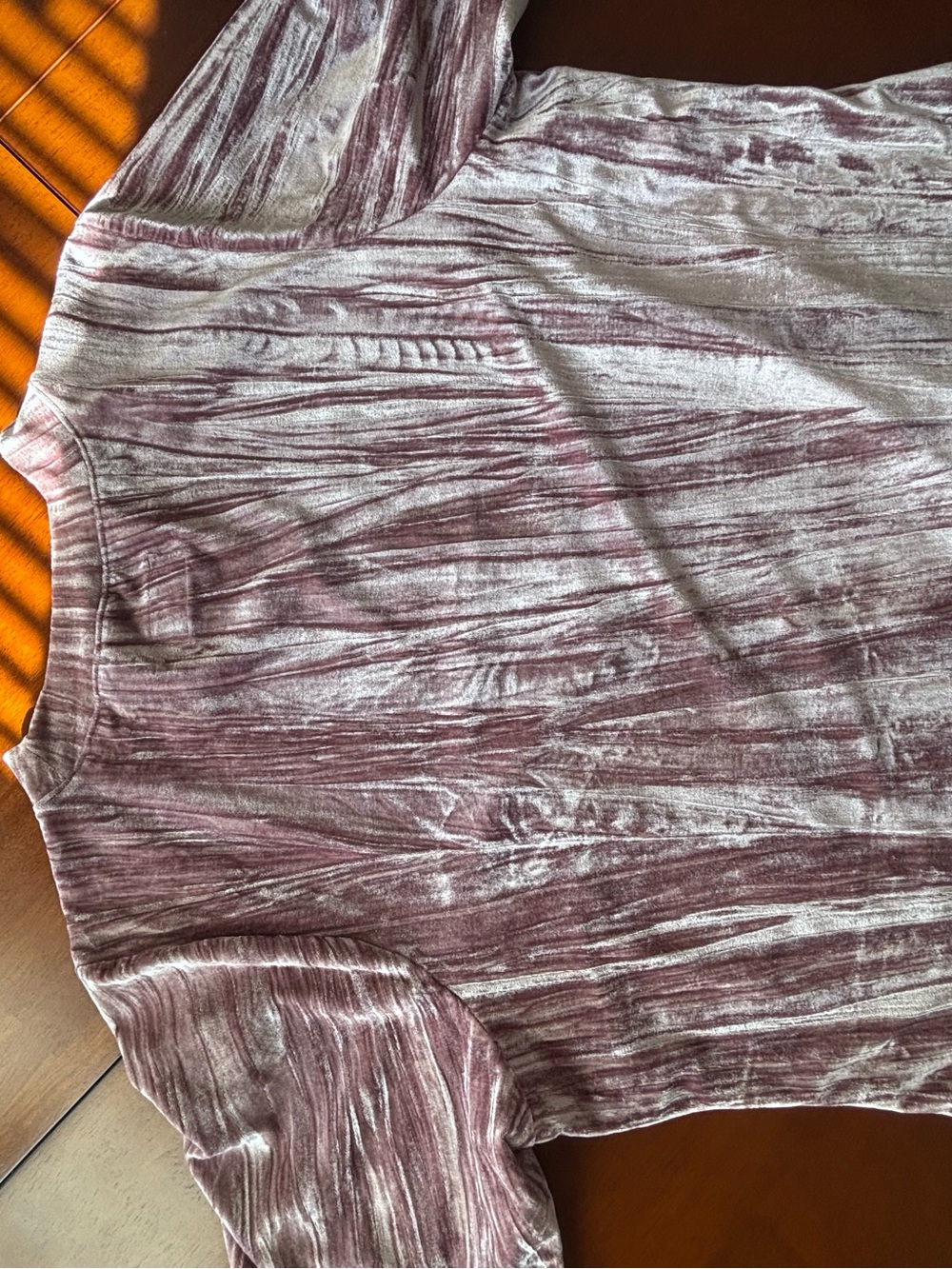 Women's Anthropologie Plum Tie-Dye Velvet Top 3X - Picture 9 of 11